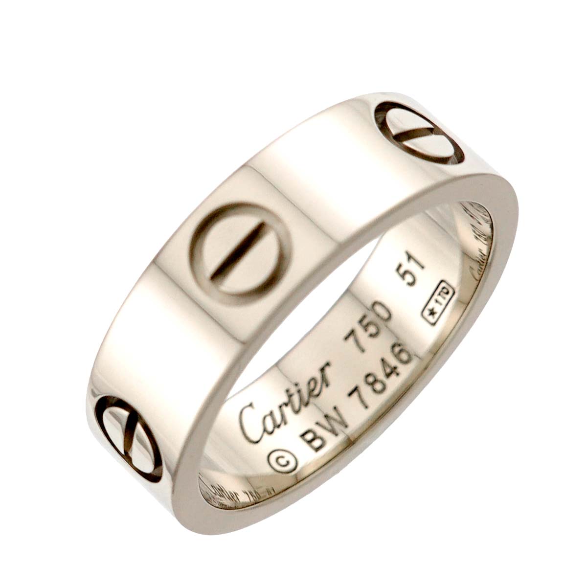 Love Classic Ring 18K White Gold 750 size51 5.25(US)