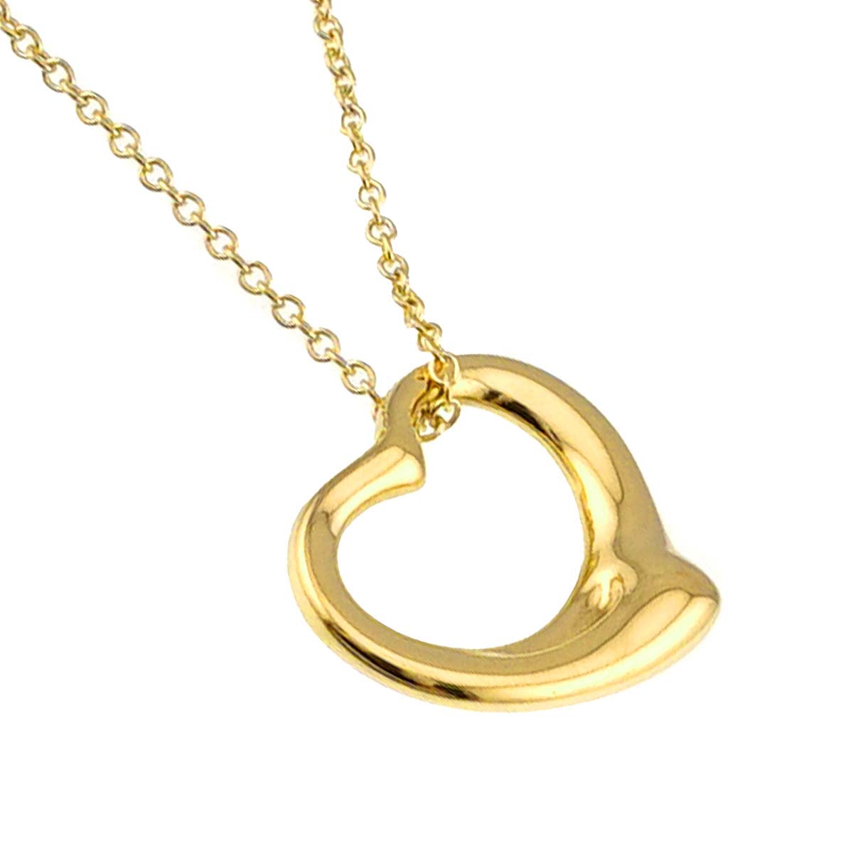 Open Heart Necklace 18K Yellow Gold 750