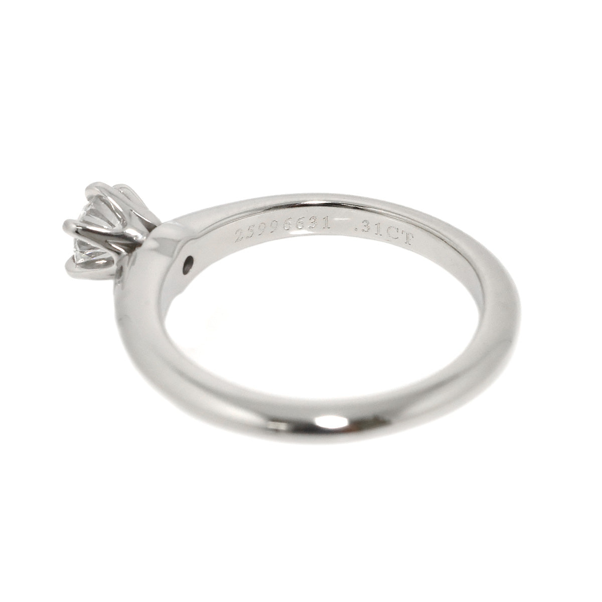 Diamond 0.31ct Ring Platinum Size4.5-4.75(US)