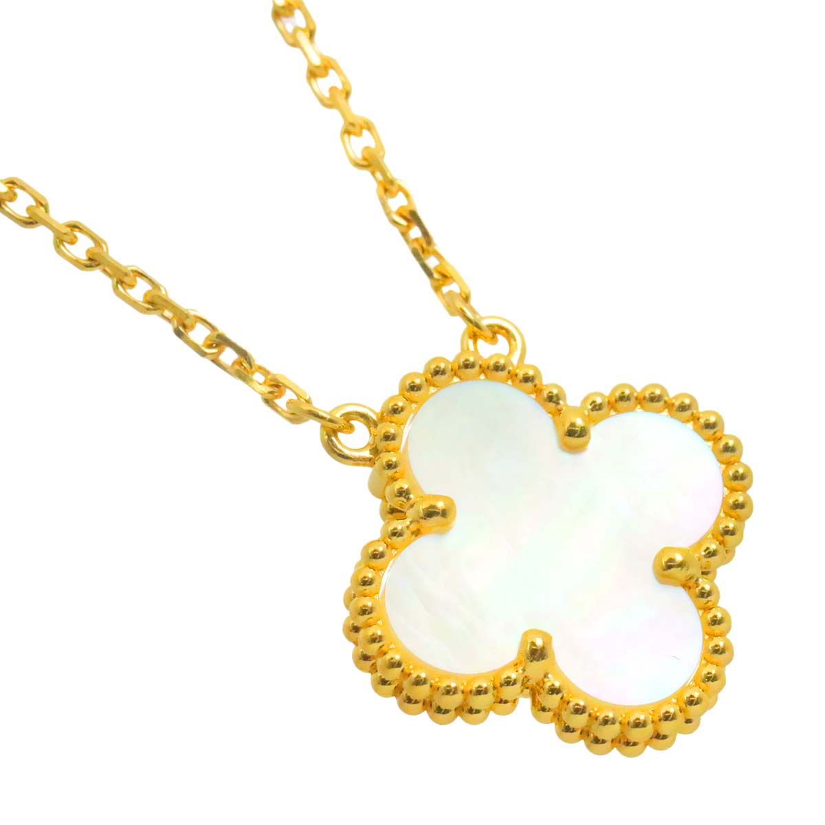 Vintage Alhambra MOP Necklace 18K YG 750
