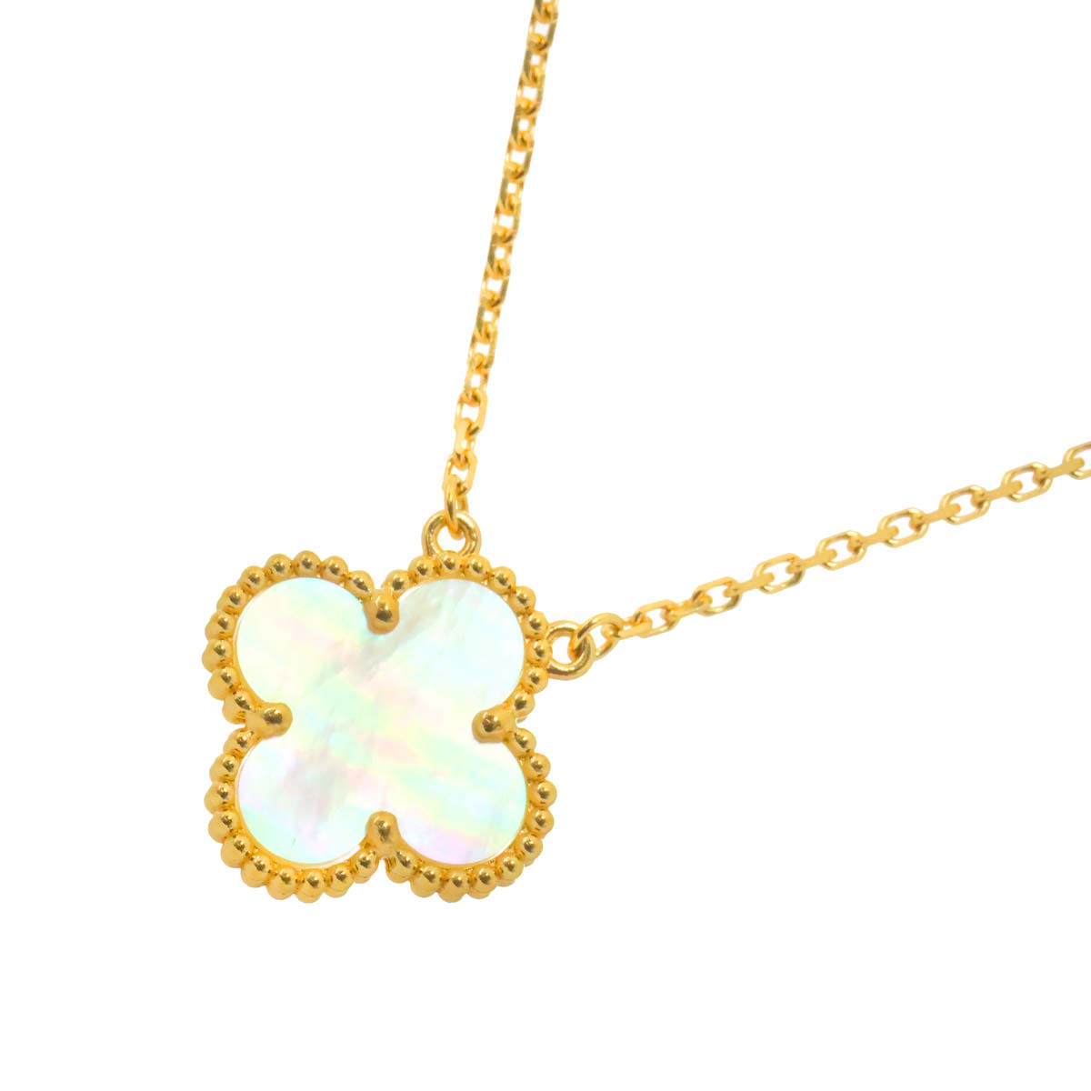 Vintage Alhambra MOP Necklace 18K YG 750