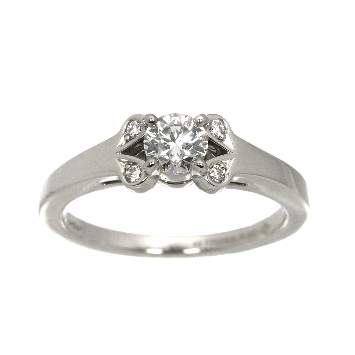 Ballerine Diamond 0.30ct G/VS2/3EX Ring Pt Size48 4.5(US)