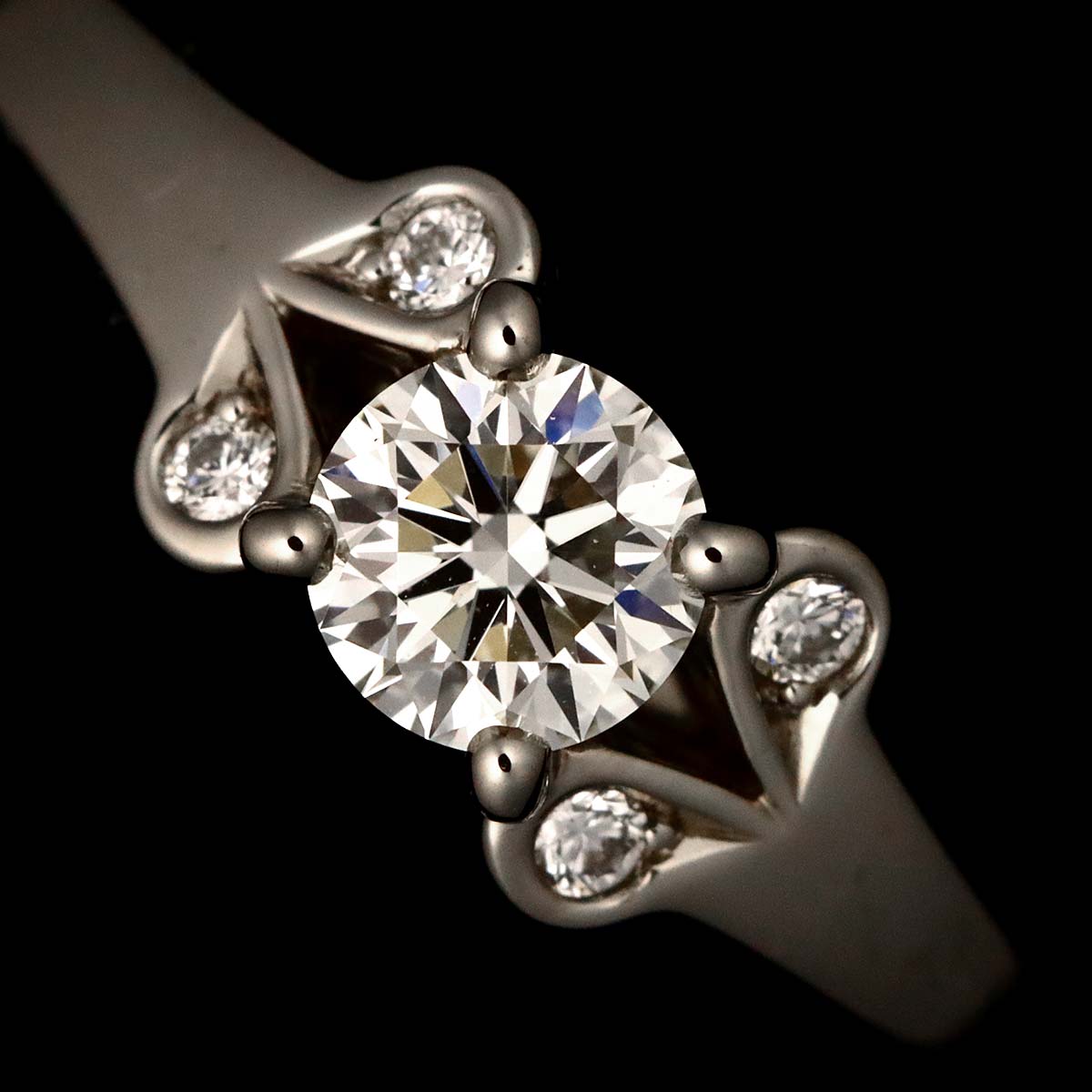 Ballerine Diamond 0.30ct G/VS2/3EX Ring Pt Size48 4.5(US)