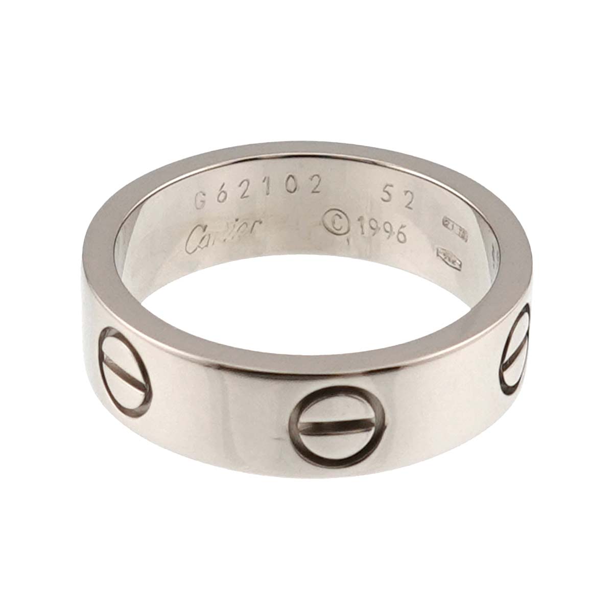 Love Ring 18K White Gold 750 size52 5.75-6(US)