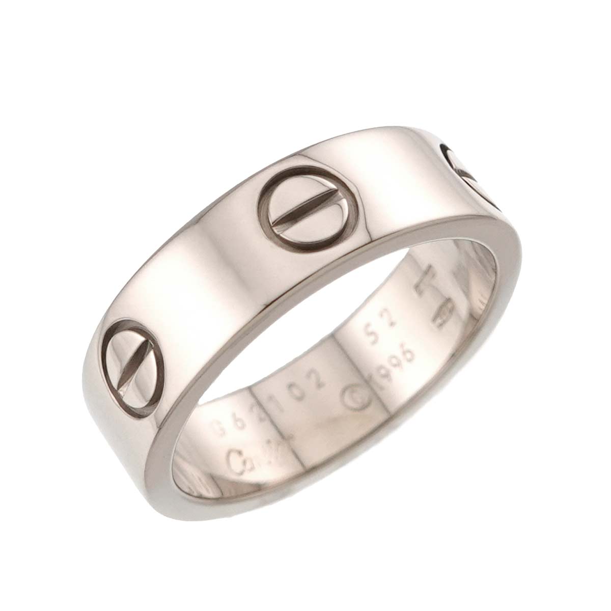 Love Ring 18K White Gold 750 size52 5.75-6(US)