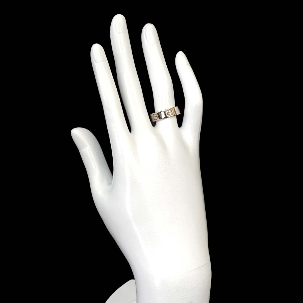 Love Ring 18K White Gold 750 size52 5.75-6(US)