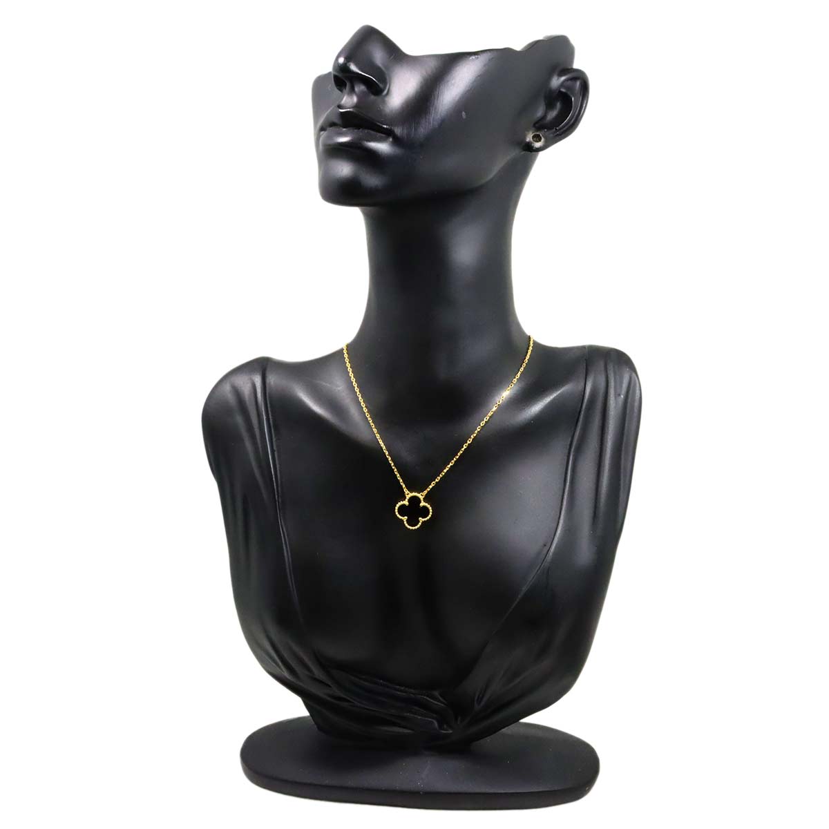 Vintage Alhambra Onyx Necklace 18K YG 750