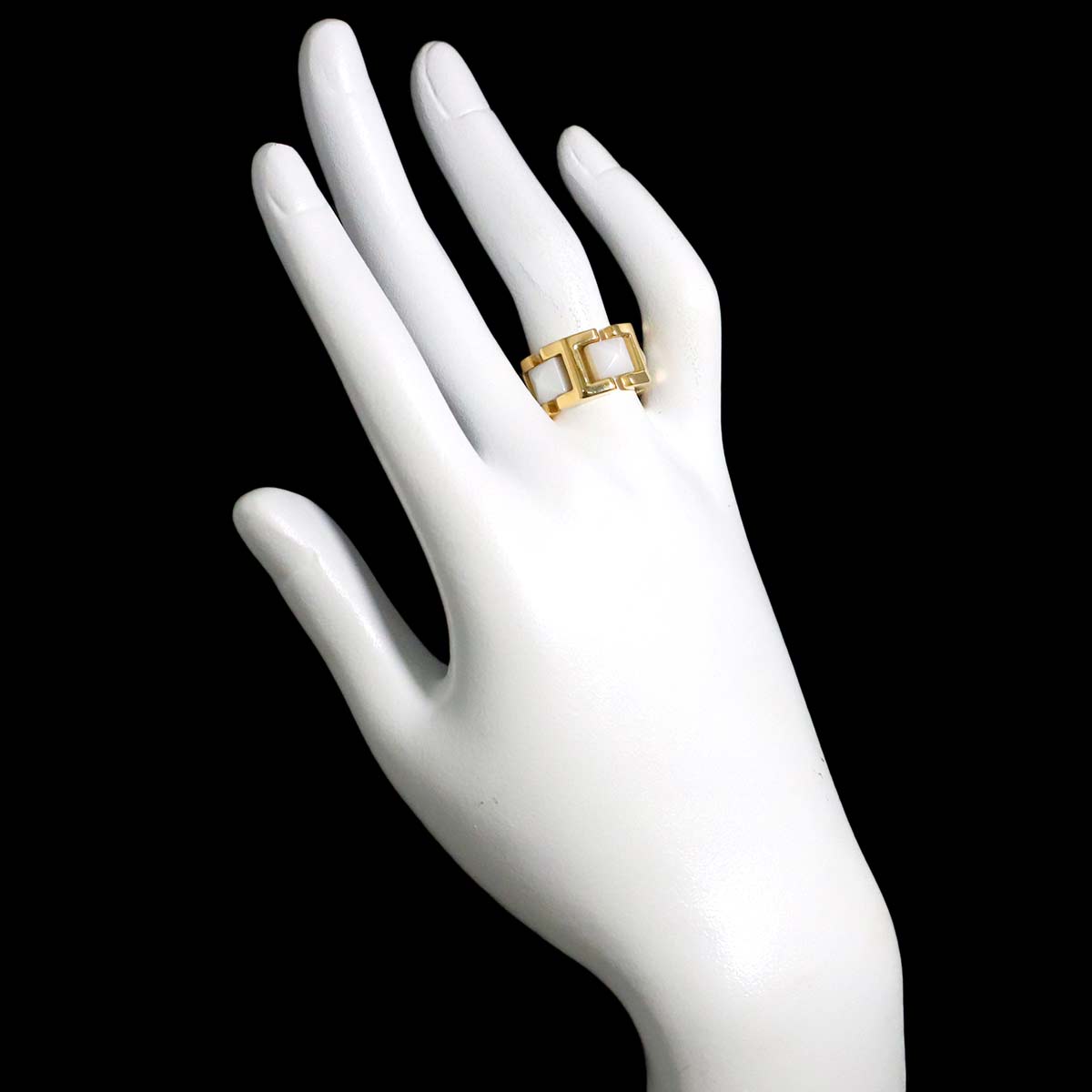 Ring Ceramic 18K YG 750 Size6.25-6.5(US)