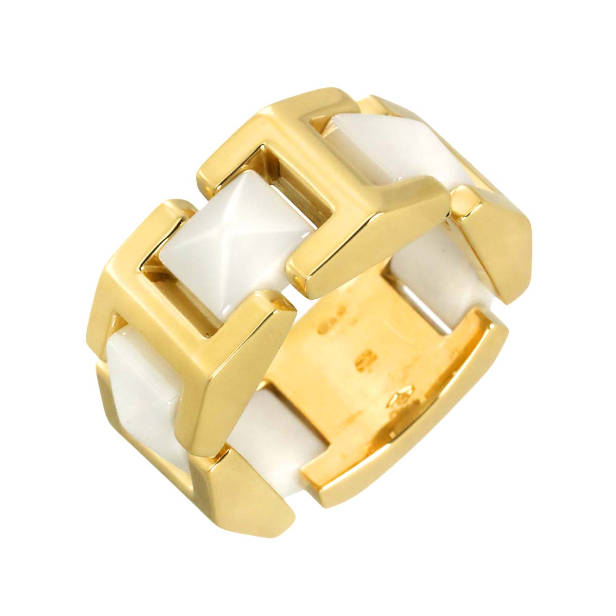 Ring Ceramic 18K YG 750 Size6.25-6.5(US)