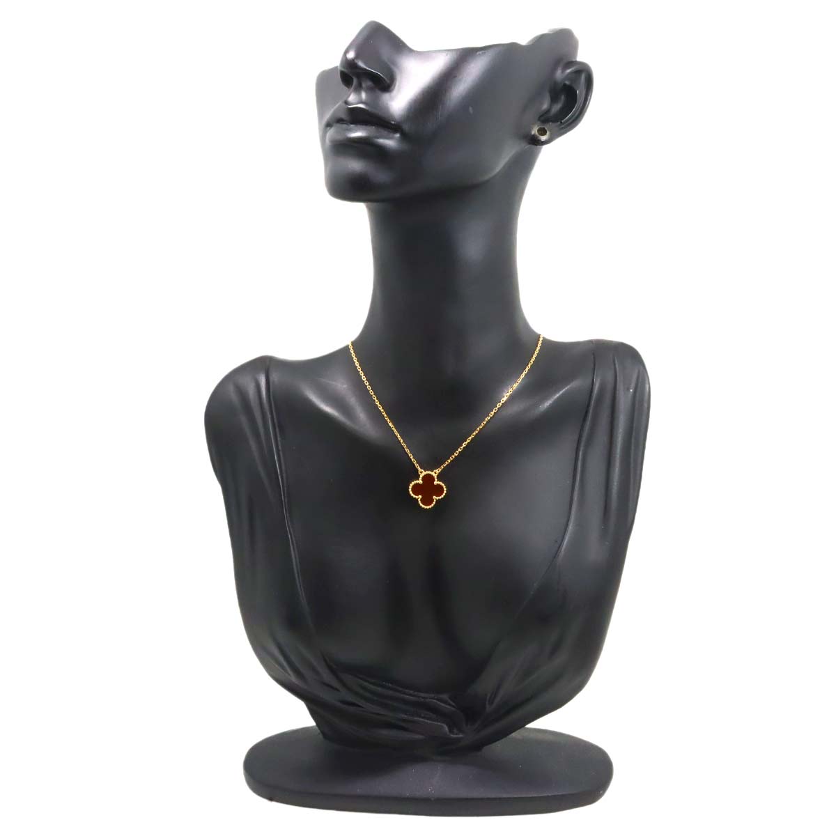 Vintage Alhambra Carnelian Necklace 18K YG 750