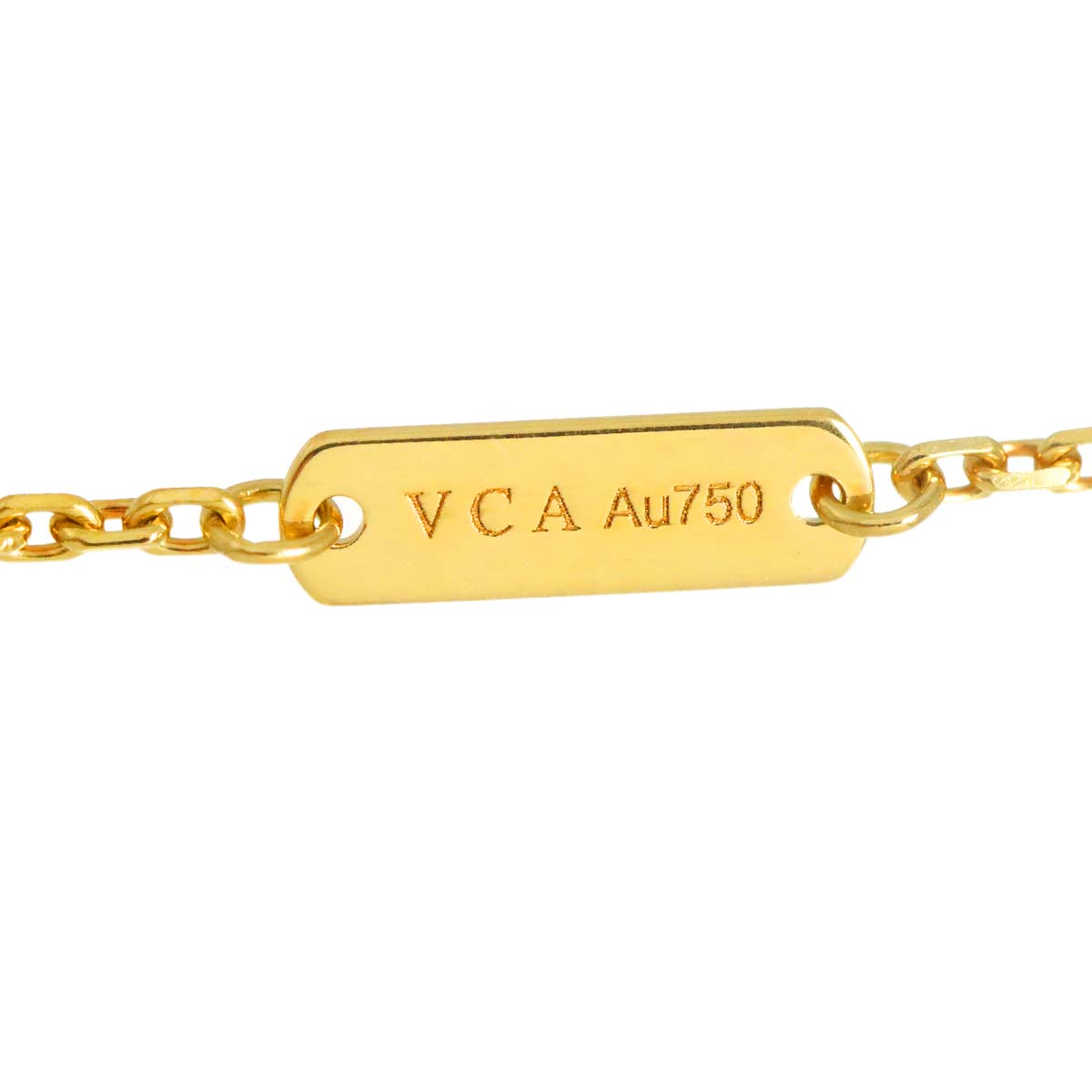 Vintage Alhambra Onyx Necklace 18K YG 750