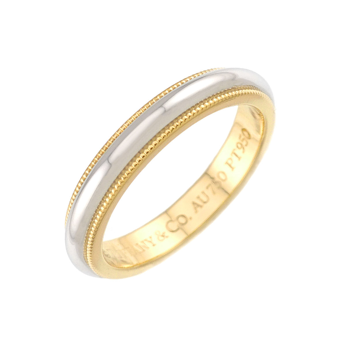 Milgrain Band Ring 18K YG 750 Pt Size5.25-5.5(US)