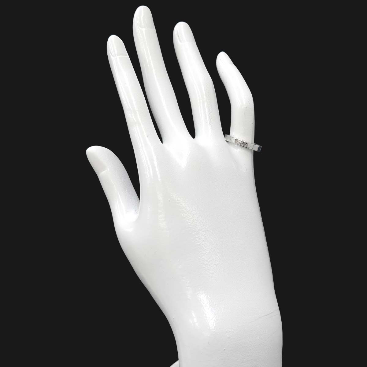 Laniere Ring 18K White Gold 750 Size49 4.5-4.75(US)