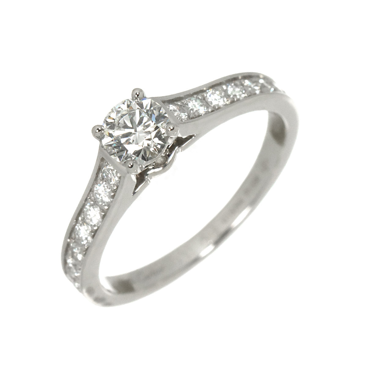 Diamond 0.31ct H/VS1/3EX Ring Platinum size48 4.5(US)