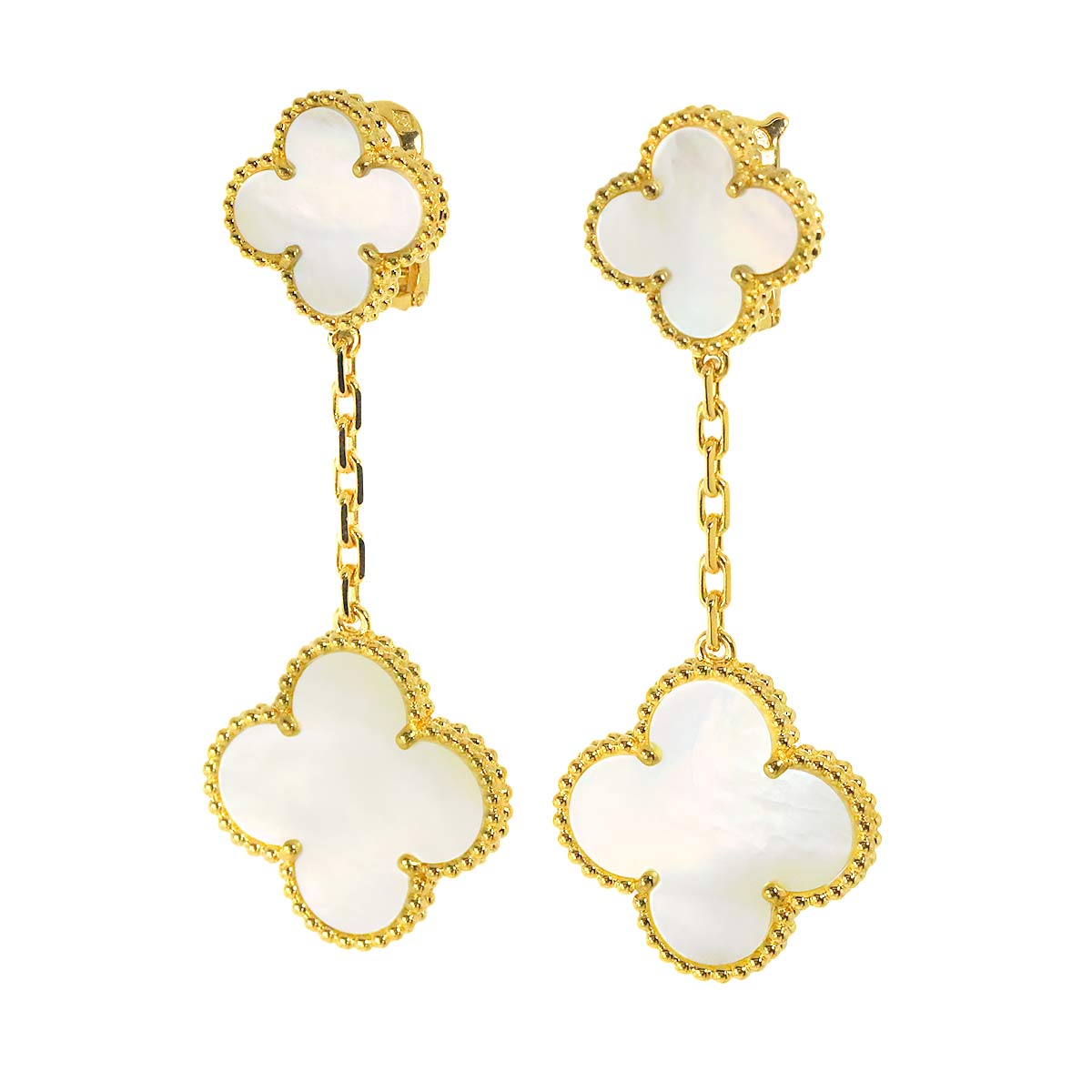 Magic Alhambra MOP Earring 18K YG