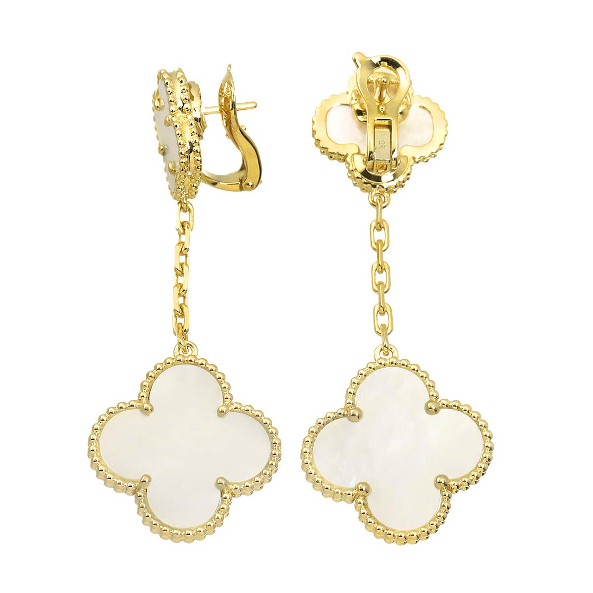 Magic Alhambra MOP Earring 18K YG