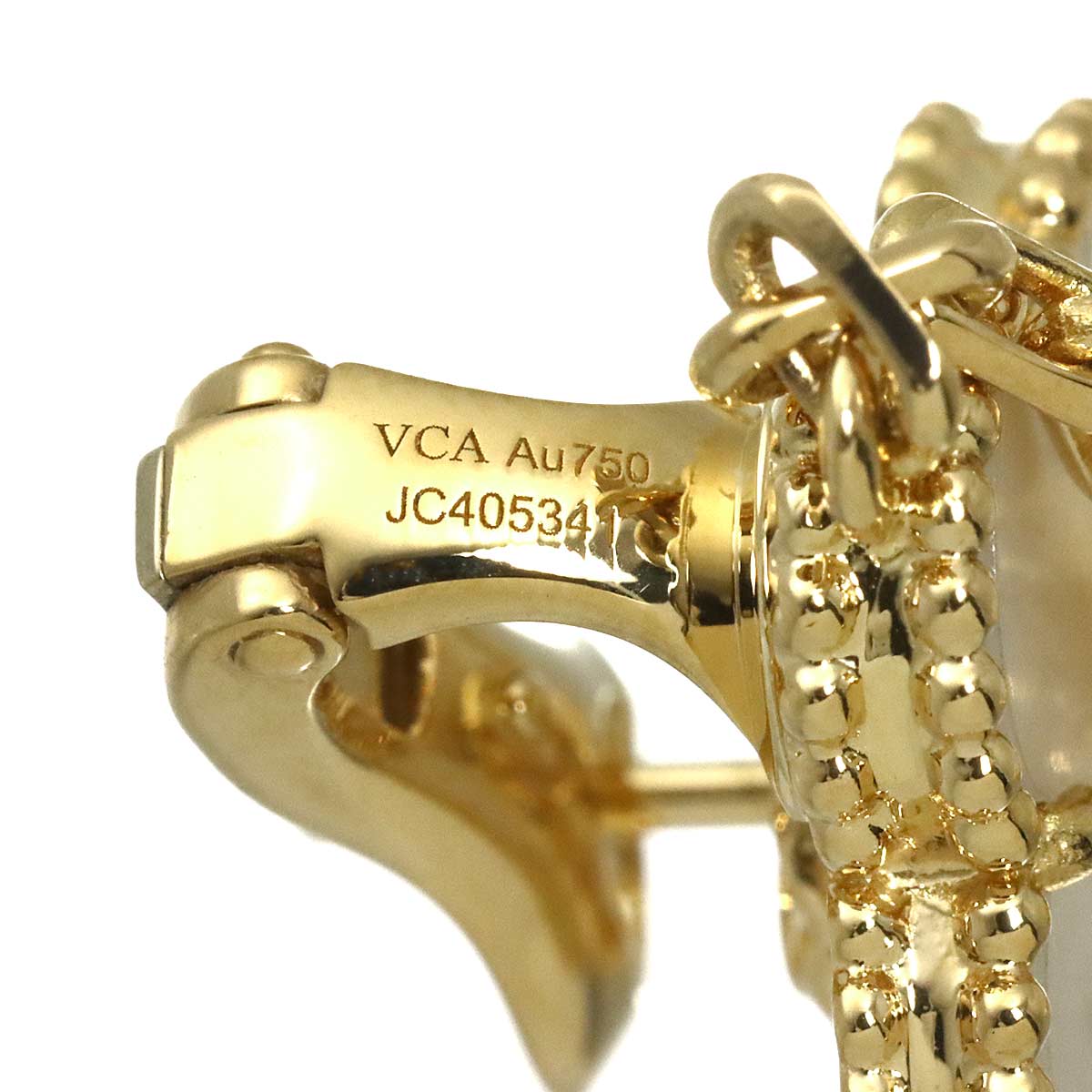 Magic Alhambra MOP Earring 18K YG