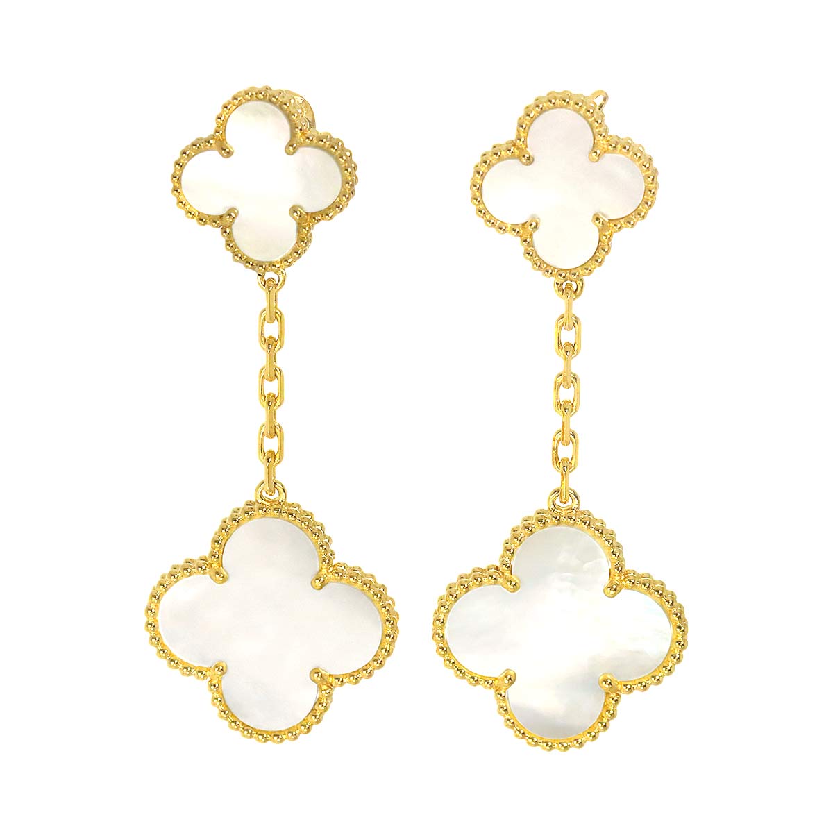 Magic Alhambra MOP Earring 18K YG