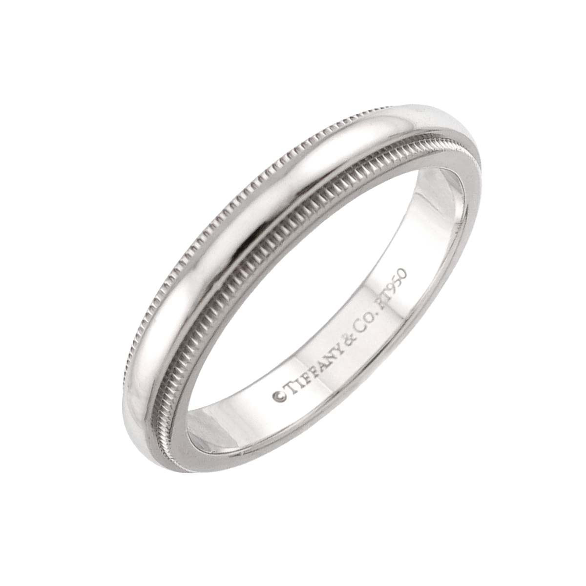 Milgrain Band Ring Pt Platinum Size5.25(US)