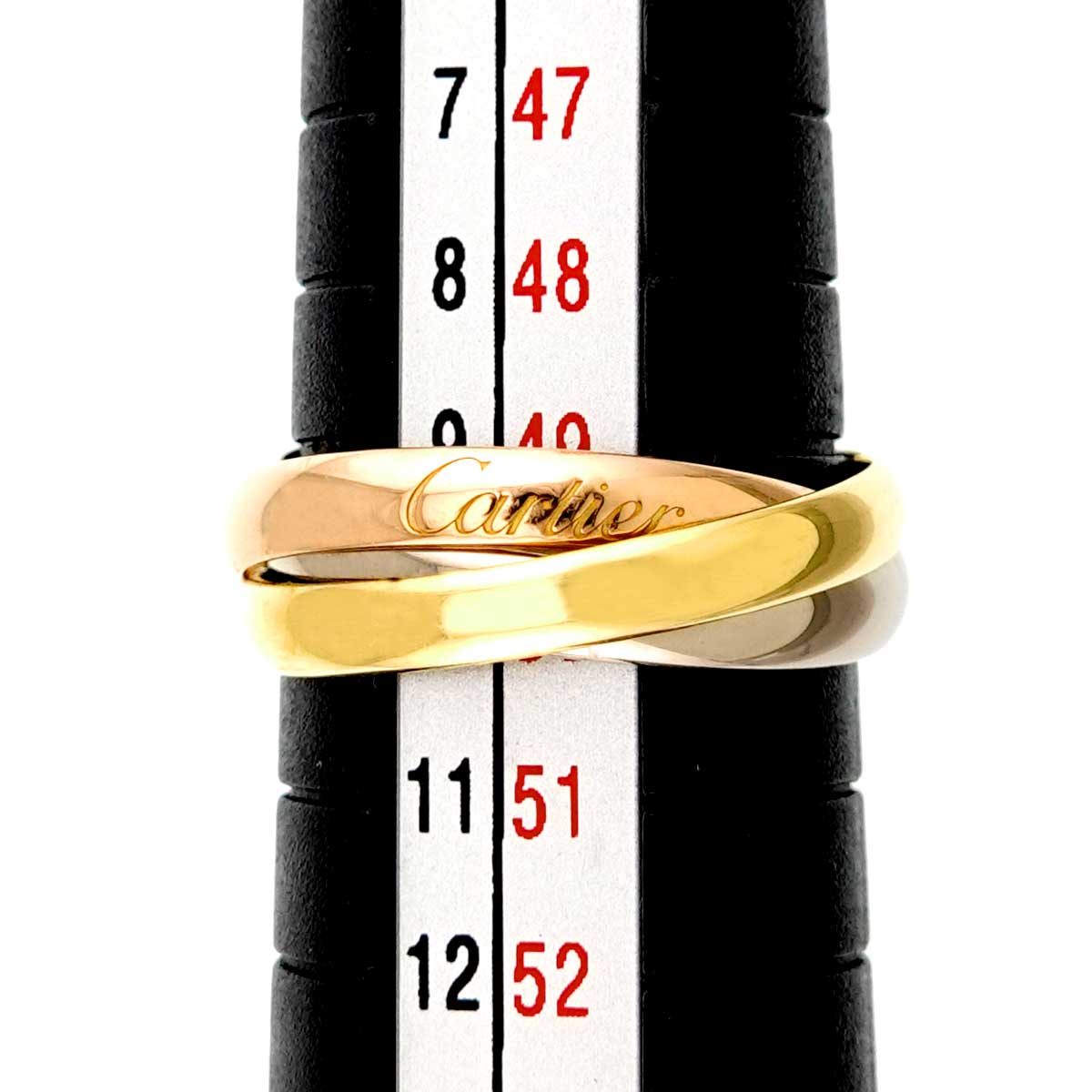 Trinity SM Ring 18K YG WG PG 750 Size49 4.75-5(US)