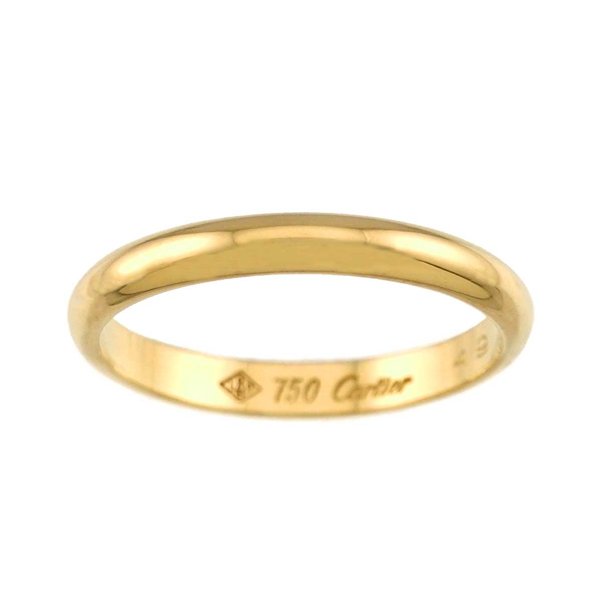 1895 Classic Band Ring 18K Yellow Gold 750 size49 4.75-5(US)