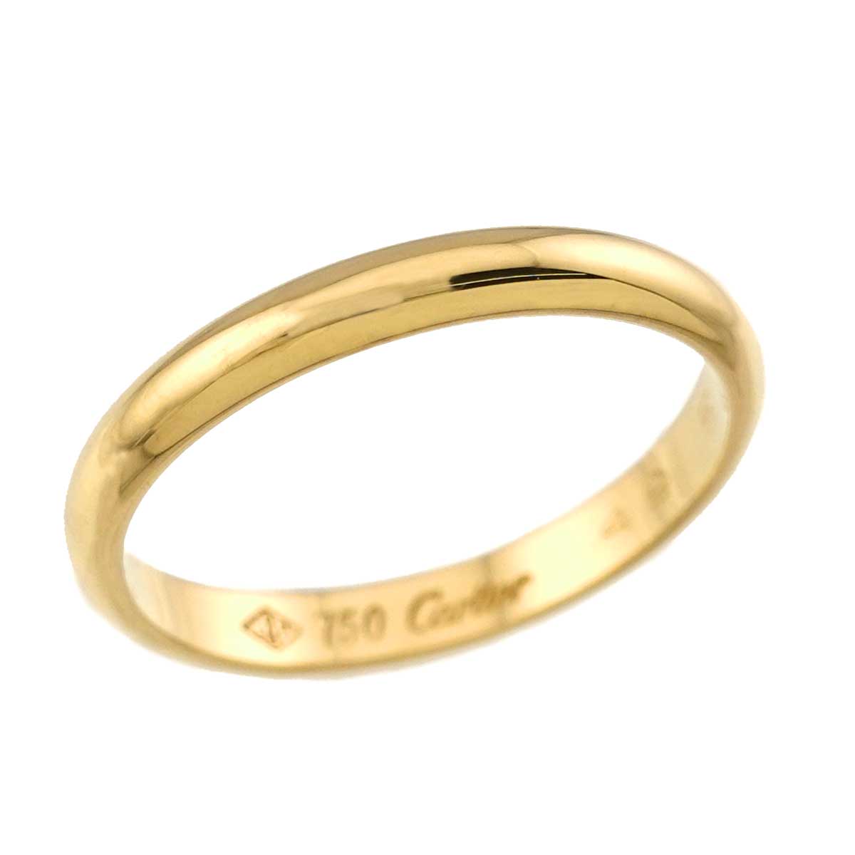 1895 Classic Band Ring 18K Yellow Gold 750 size49 4.75-5(US)