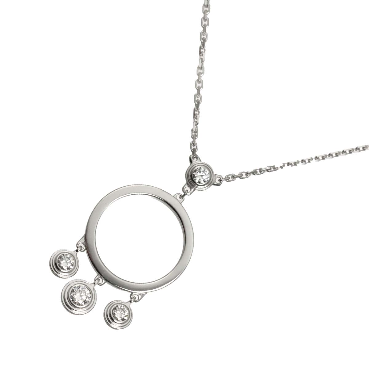 Diamant Leger Diamond Necklace 18K White Gold 750