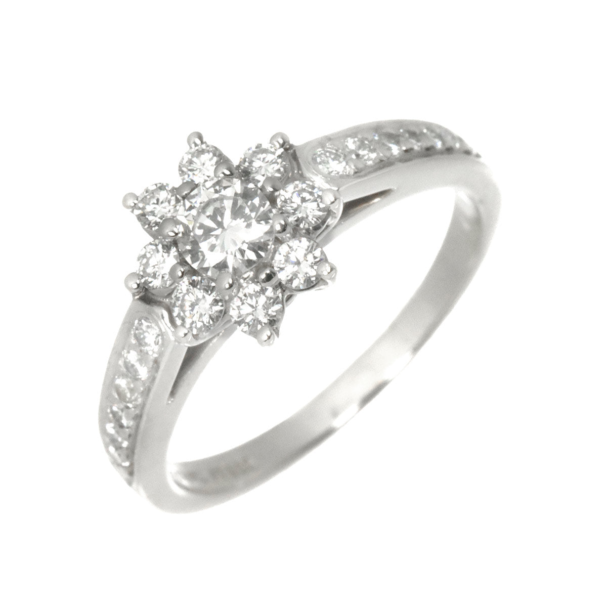 Flora Diamond Ring Pt Platinum Size5-5.25(US)