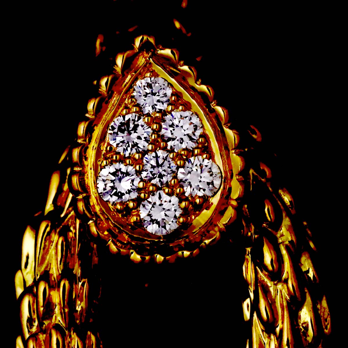 SERPENT BOHEME Diamond Necklace 18K YG 750