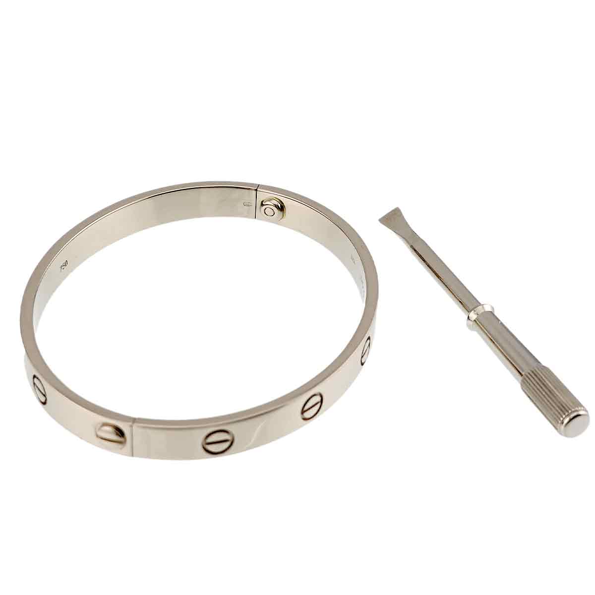 Love Bracelet Bangle 18K WG 750 Size17