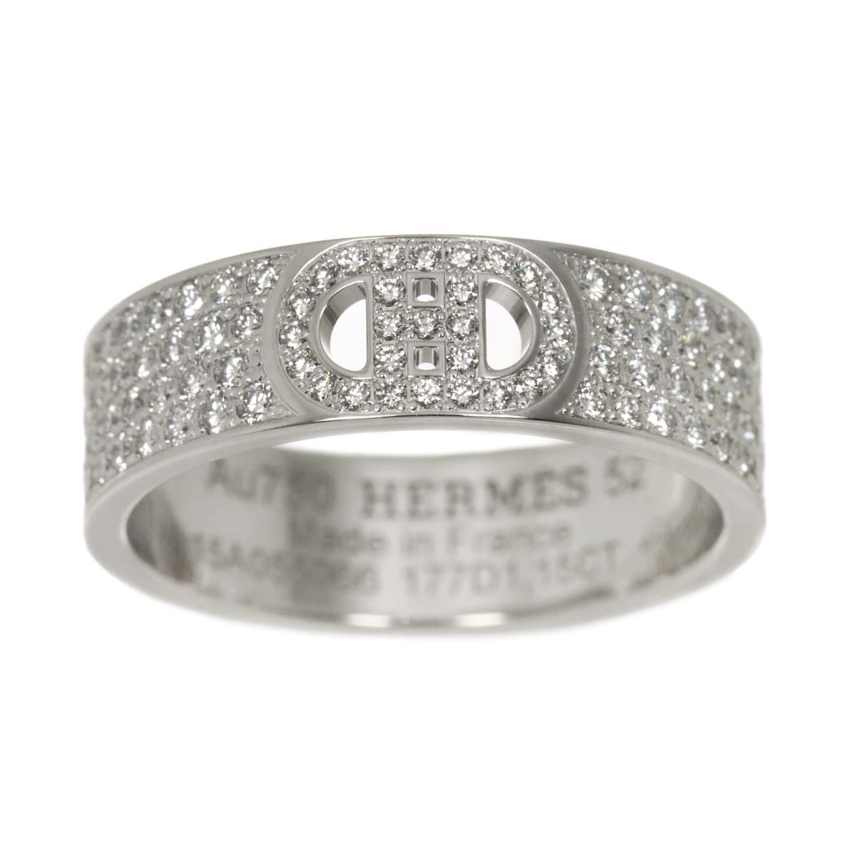H Dunkle Diamond 1.15ct Ring 18K White Gold Size52 5.75-6(US)