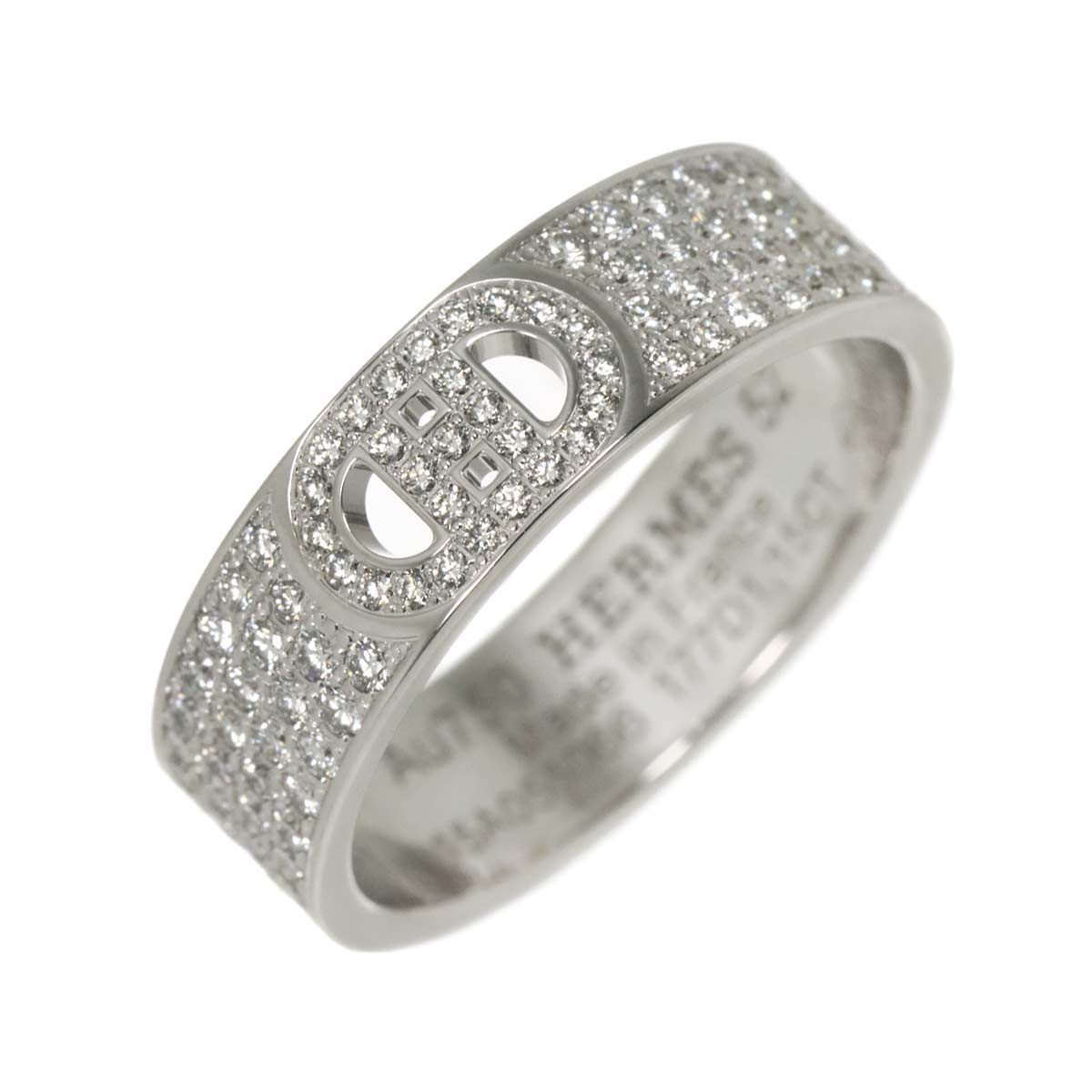 H Dunkle Diamond 1.15ct Ring 18K White Gold Size52 5.75-6(US)
