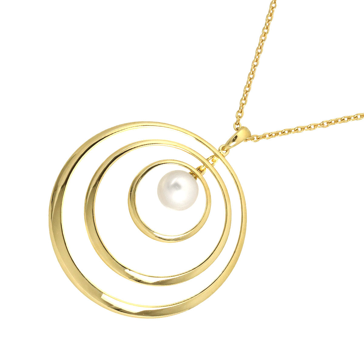 Akoya Pearl 7.6mm Necklace 18K YG 750