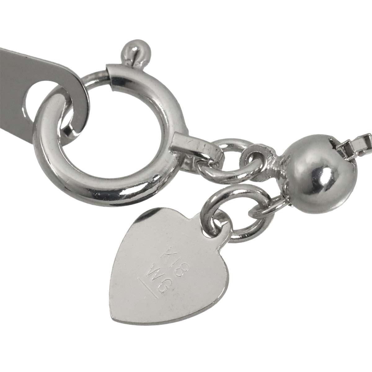Diamond 1.04ct Necklace 18K WG White Gold 750