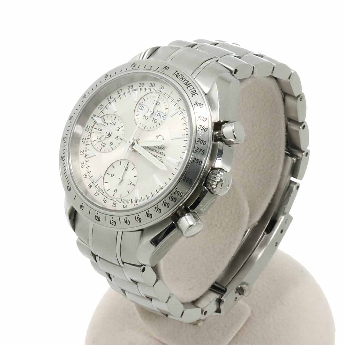 Speedmaster 3221 30 Triple calendar Chronograph Silver Dial