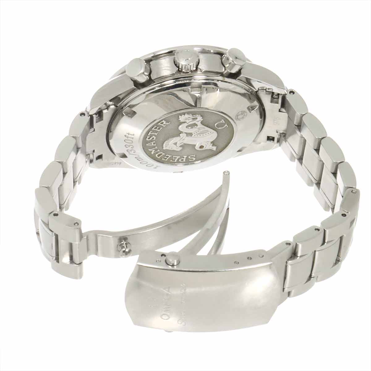 Speedmaster 3221 30 Triple calendar Chronograph Silver Dial