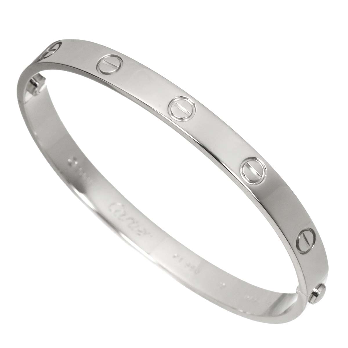 Love Bracelet Bangle Pt Platinum Size18