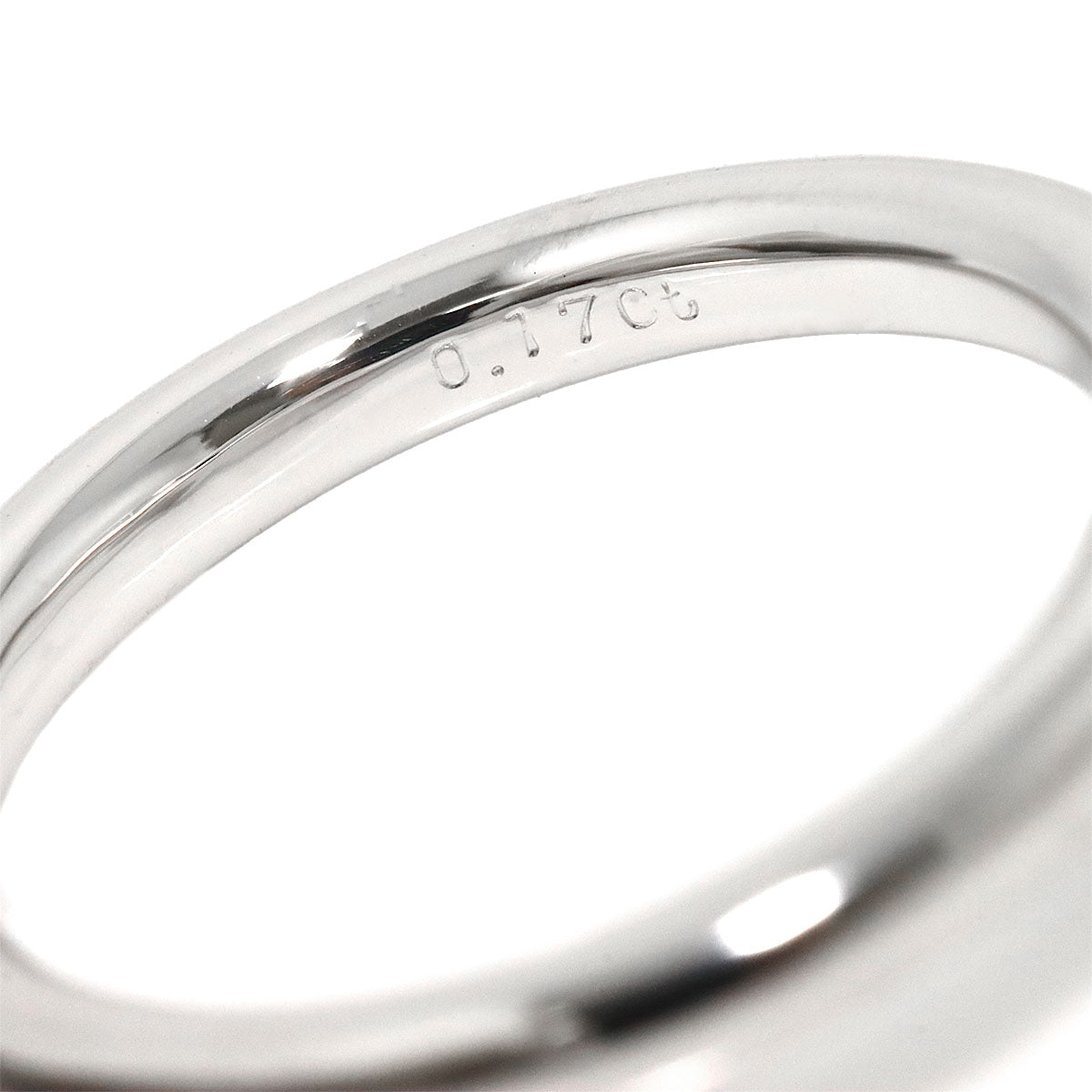 Diamond 0.17ct Ring 18K WG 750 size5.25(US)