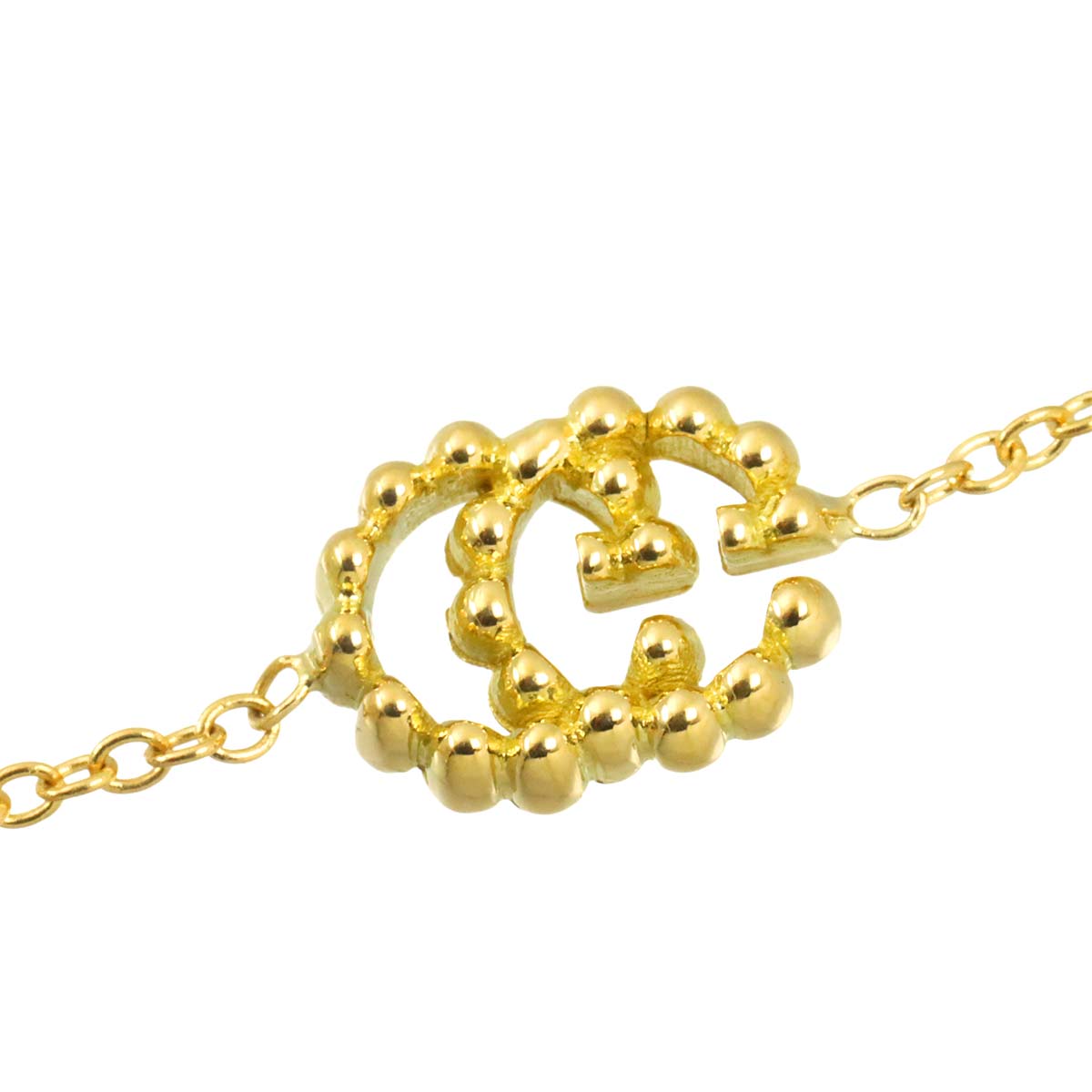 GG running Blue Topaz Long Necklace 18K Yellow Gold 750