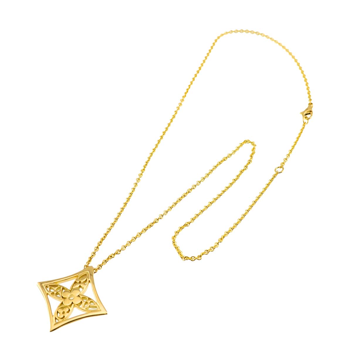 Monogram Resille Necklace 18K YG 750