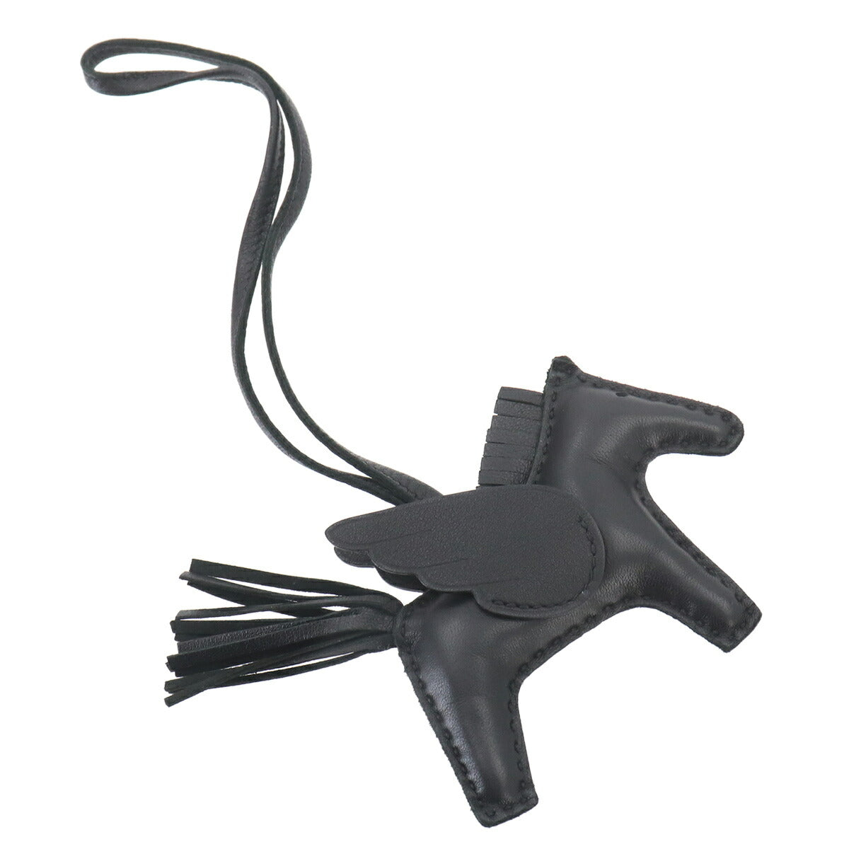 Rodeo Pegasus PM Bag Charm Agneau Milo Veau Swift So Black