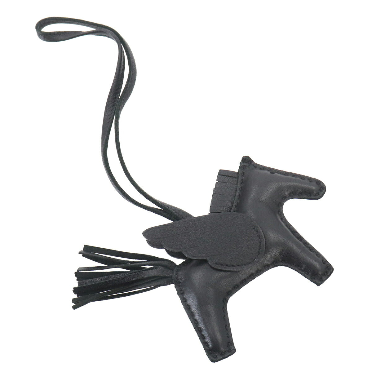 Rodeo Pegasus PM Bag Charm Agneau Milo Veau Swift So Black