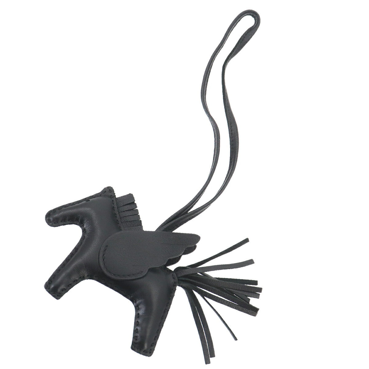 Rodeo Pegasus PM Bag Charm Agneau Milo Veau Swift So Black