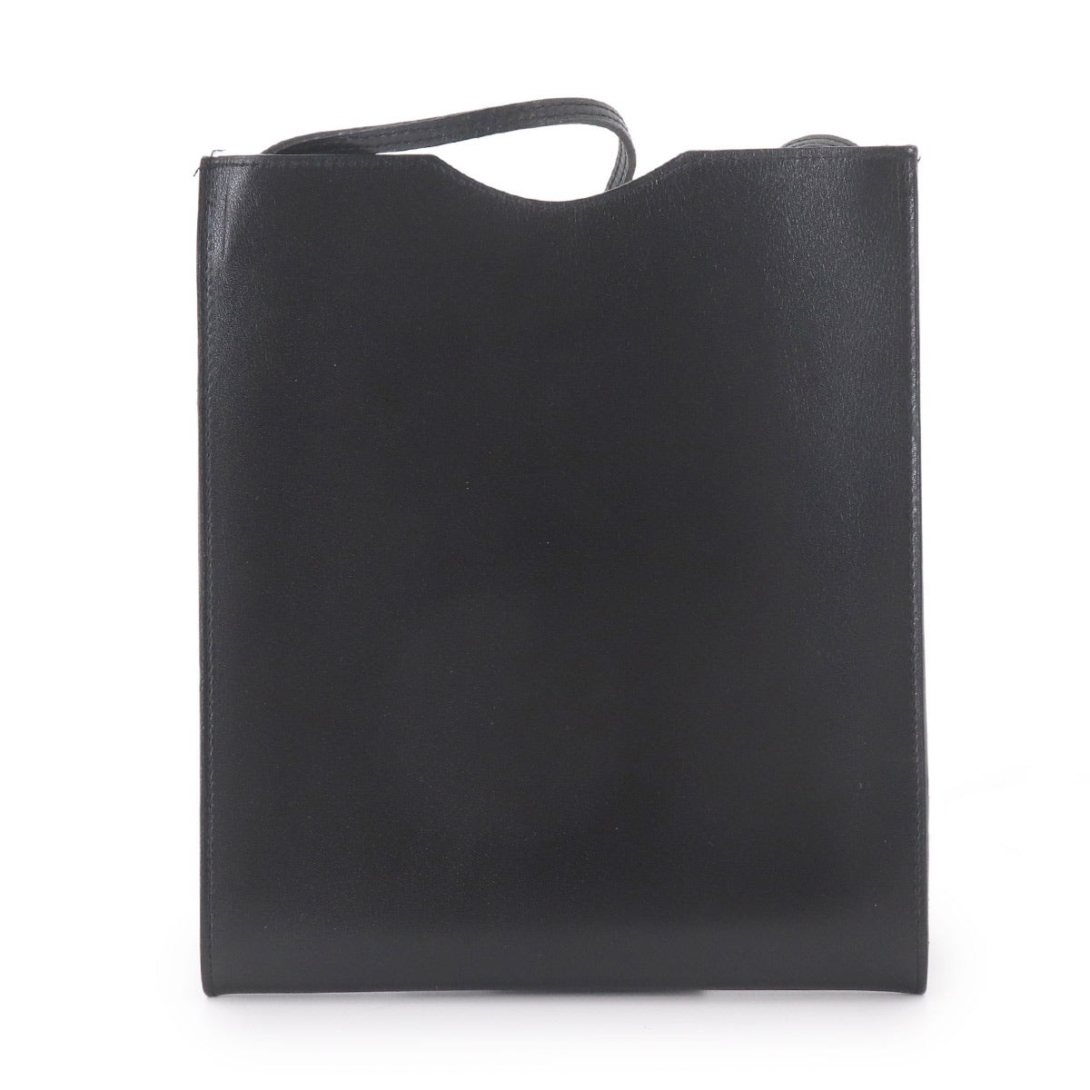 Onimaitou Shoulder Bag Box calf Black Purse Pochette