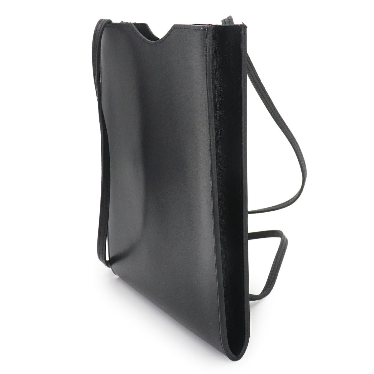 Onimaitou Shoulder Bag Box calf Black Purse Pochette