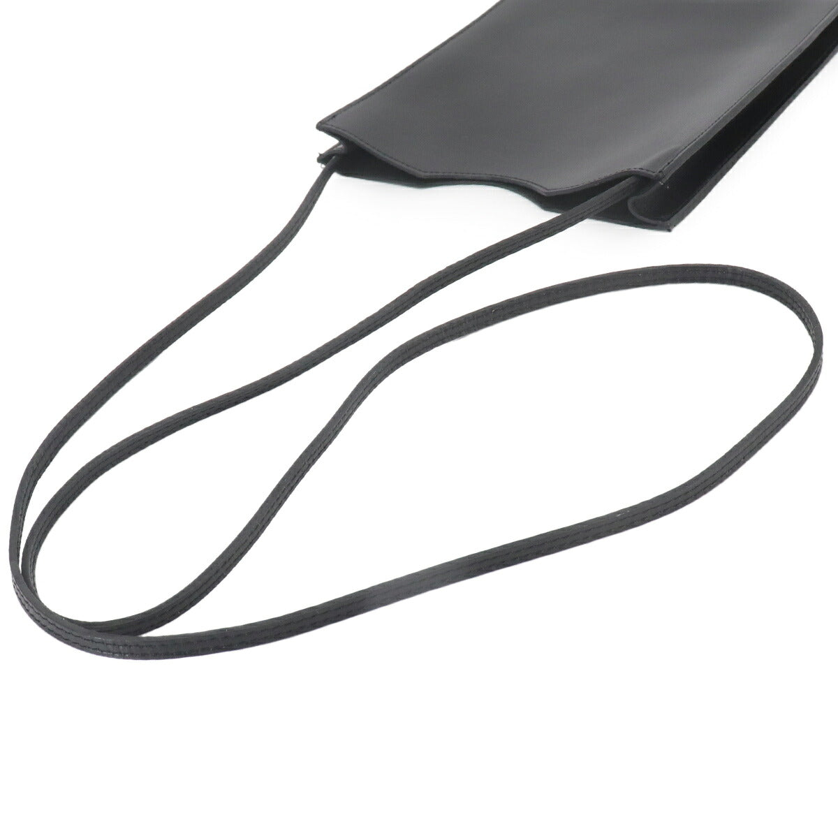 Onimaitou Shoulder Bag Box calf Black Purse Pochette