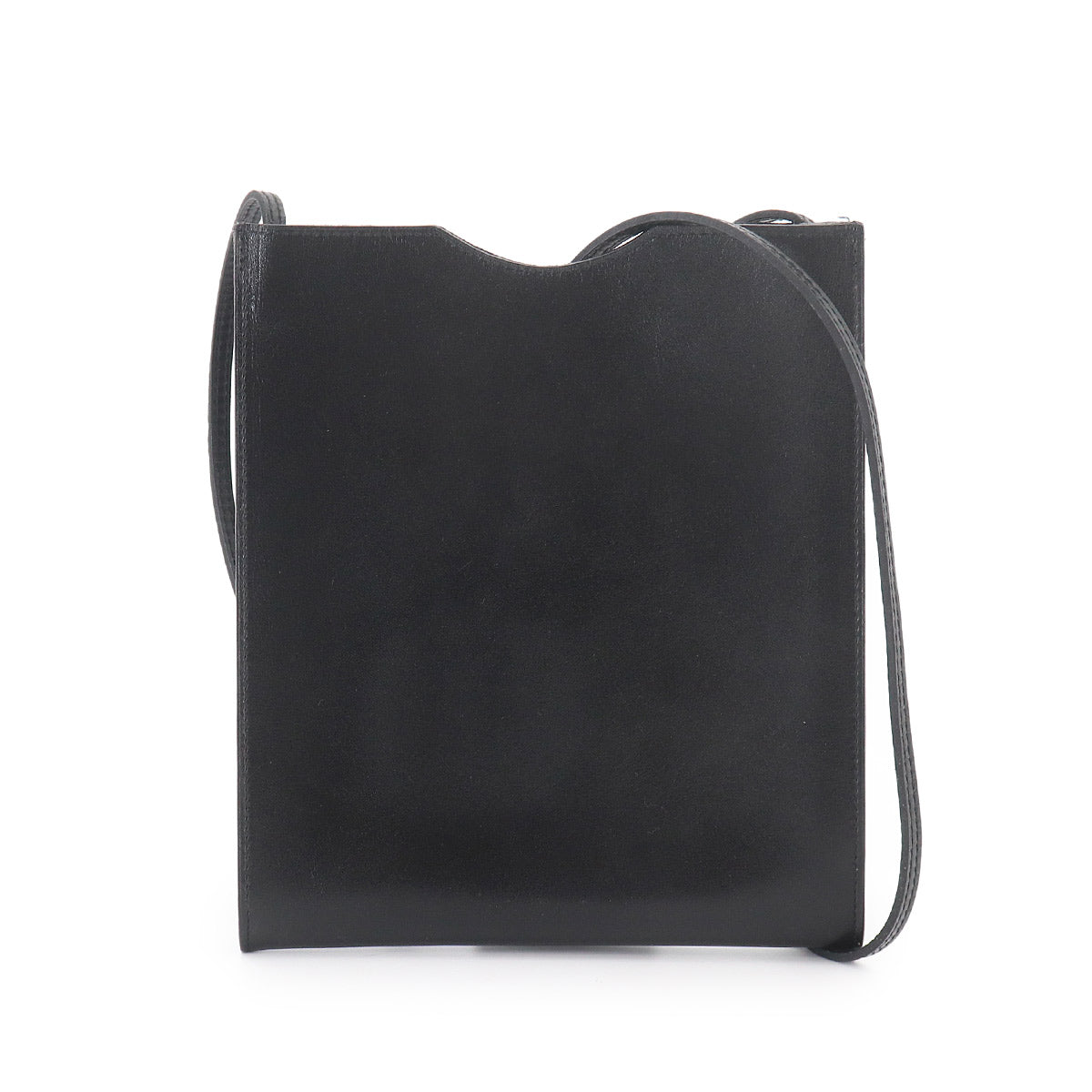 Onimaitou Shoulder Bag Box calf Black Purse Pochette