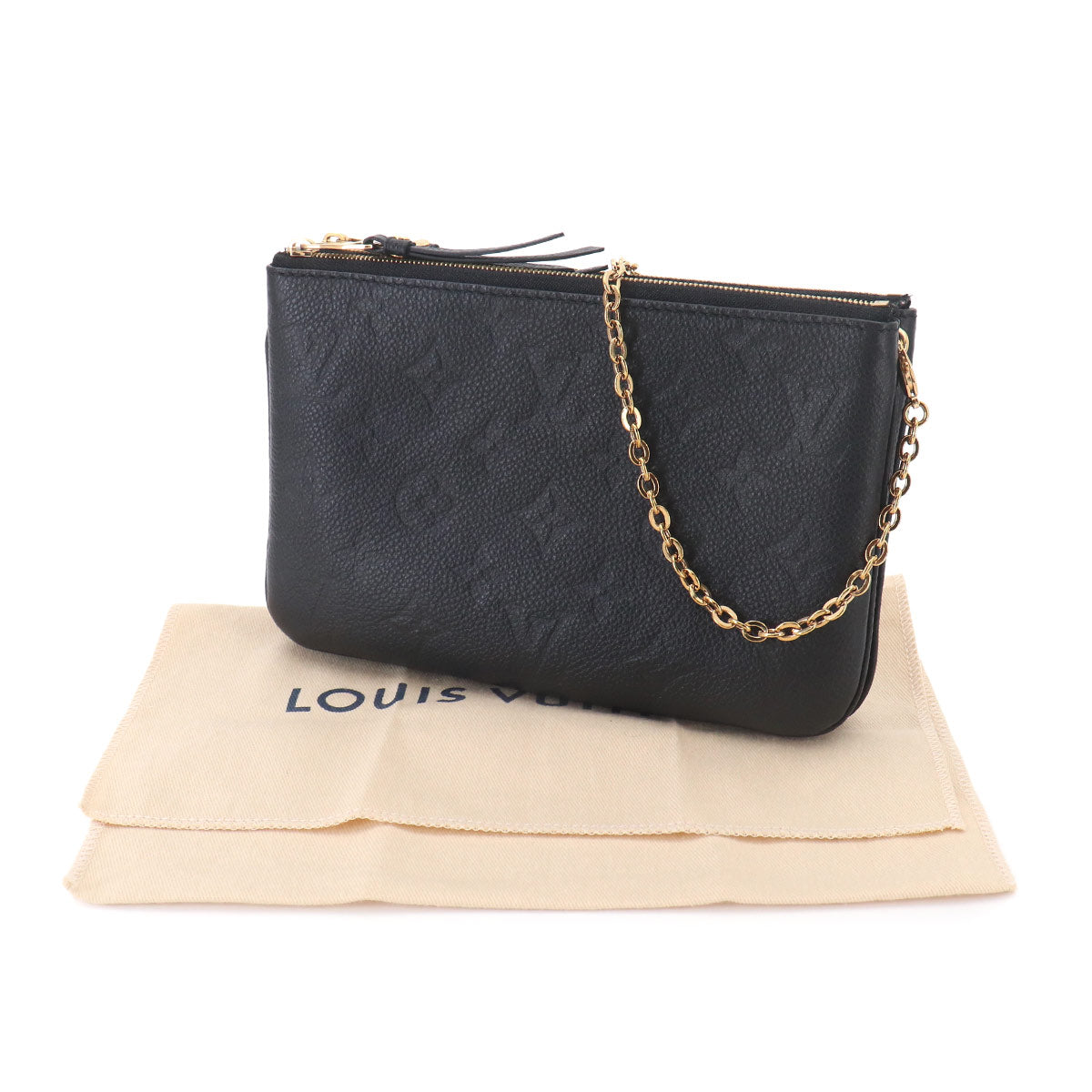 Monogram Empreinte Pochette Double Zip Shoulder Bag