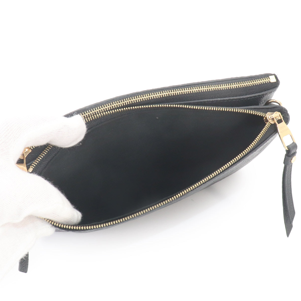 Monogram Empreinte Pochette Double Zip Shoulder Bag