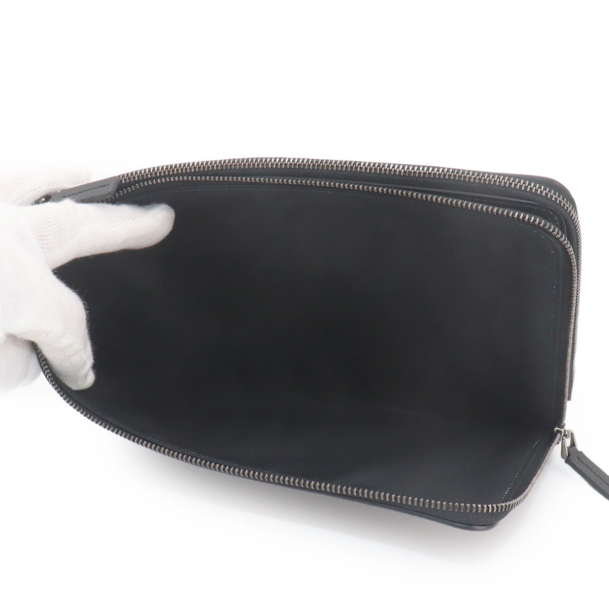 FRAGMENT Clutch Bag Leather Black 290786 Purse